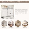 NicBex Modern 3-Drawer Dressers with Sliding Doors Cabinet,Wooden Dresser Dining Sideboard,Chest of Drawers for Bedroom,Hallway - 3 of 4