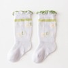 MyKids-Usa Baby Girl Floral Print Pattern Mesh Breathable High Tube Socks - 4 of 4