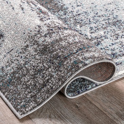 Noreen Gray Abstract Handmade Synthetic Area Rug