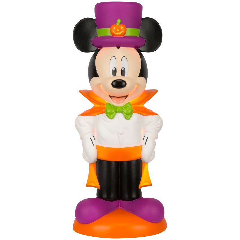 Gemmy Lighted Blow Mold Outdoor Decor Halloween Mickey Mouse w/Top Hat 24" Disney, Multi, 1 of 7