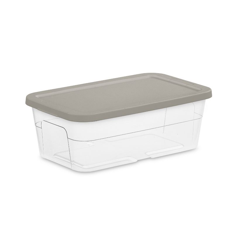 5pk 6qt Storage Boxes Gray - Room Essentials&#8482;, 1 of 6