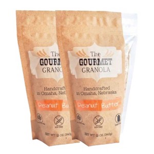 The Gourmet Granola 12 oz Gluten, Soy, & Dairy Free Peanut Butter Granola - Pack of 2 - 1 of 4