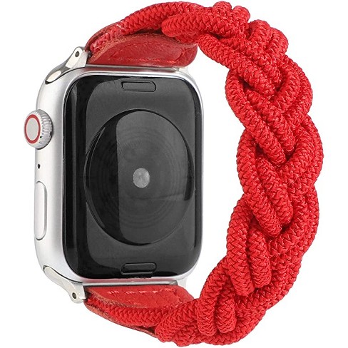 Leather Apple Watch Band for Series 1/2/3/4/5/6/7/8/Ultra 38-40-41mm / Silver