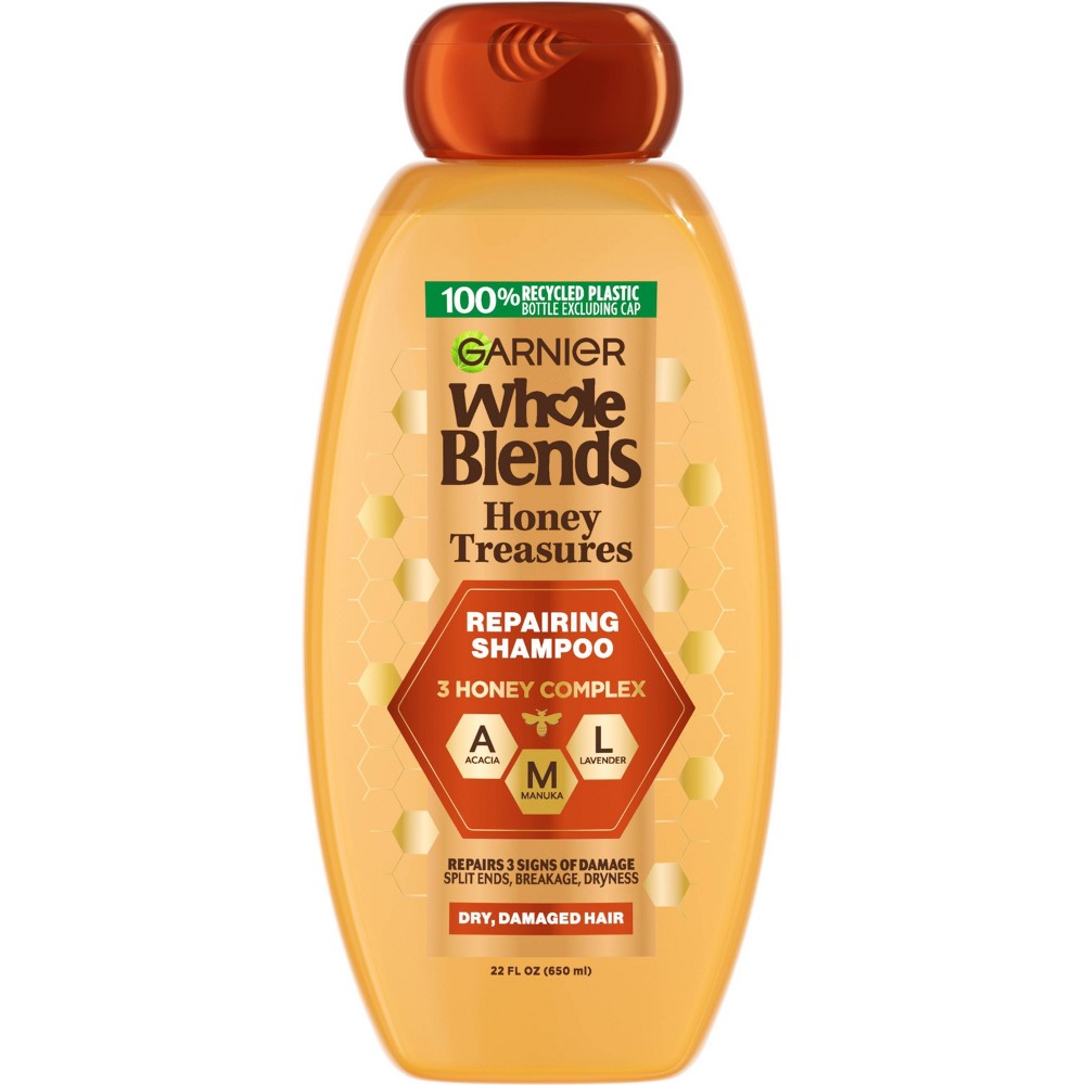 Photos - Hair Product Garnier Whole Blends Honey Treasures Repairing Shampoo - 22 fl oz 