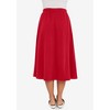 Jessica London Women's Plus Size Soft Ease Midi Skirt - 3 of 4