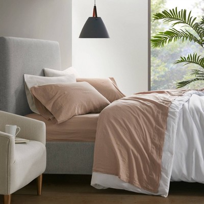 Linen Blend 4pc Sheet Set
