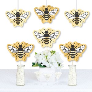 Big Dot of Happiness Little Bumblebee - Decorations DIY Bee Baby Shower or Birthday Party Essentials - Set of 20 - 1 of 4