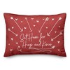 Creative Products Sit Here for Hugs and Kisses 20 x 14 Spun Poly Pillow - 2 of 3