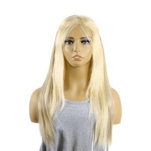 Unique Bargains Women's Straight Long Hair Hair Extensions High Temperature Fiber Mixed Light Gold Tone 1 Pc - 1 of 3