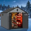 XWT013-1 8*10ft resin plastic storage shed for backyard garden big spire Tool storage - 2 of 4