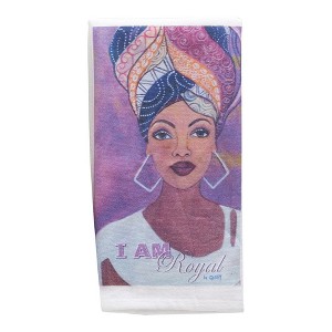 Inspirational Terry Hand Towel I AM ROYAL – 18x28" by Manual Woodworkers and Weavers - 1 of 3