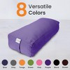 Sol Living Yoga Bolster Pillow with Removable Cover Rectangle - 3 of 4