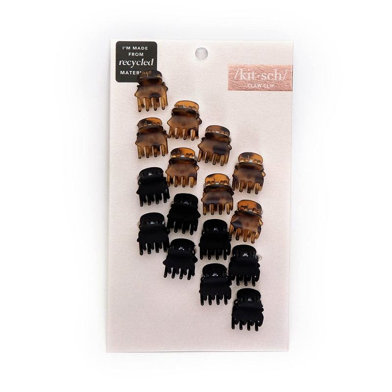 Kitsch Mini Classic Claw Clips 16pc - Recycled Plastic, 3 of 8
