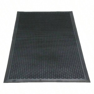 Linear inch Commercial Entrance Door 3/8 inx 3 ftx 5 ft Black Durable Weatherproof Strong Lightweight - 1 of 4