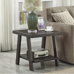 Anybear Contemporary Wood Shelf End Table - 1 of 3