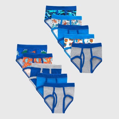  Toddler Boys Underwear, Pure Comfort 100% Cotton Boxer Briefs  & Briefs Available, 10-Pack, Assorted, 4T