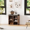 Shoe Bench with Storage, Entryway Bench with Cushioned Seat & Adjustable Shelves for Hallway and Mudroom - 2 of 4