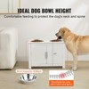 VEVOR Pet Feeding Station with 2 Stainless Steel Bowls, Elevated Dog Bowls with Storage, Dog Food Storage and Feeder Station with Storage Cabinet - 3 of 4