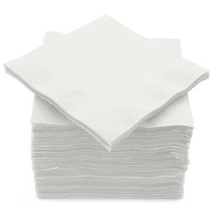 SparkSettings Beverage Napkins, 5” x 5” 2 Ply Paper Napkins, Pack of 100 - 1 of 4