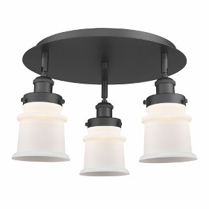 Canton - 3 Light Flush Mount In Industrial Style-9 Inches Tall and 17 Inches Wide - 1 of 1
