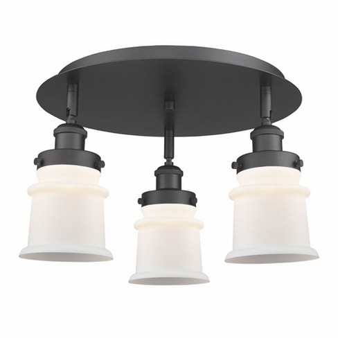 Innovations Lighting Canton 3 - Light Flush Mount in  Matte Black - image 1 of 1