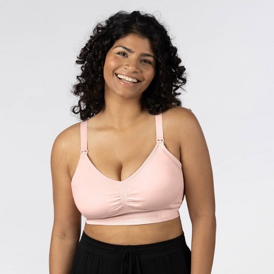 Image of kindred by Kindred Bravely Women's Pumping + Nursing Hands Free Bra - Soft Pink L-Busty