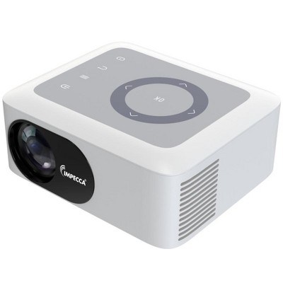 Compact White and Gray LED Home Theater Projector
