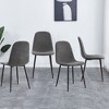 NicBex Dining Chairs Set of 4,Modern Dining Room Chairs with Metal Legs and Soft Cushions for Living Room,Kitchen and Bedroom - 2 of 4