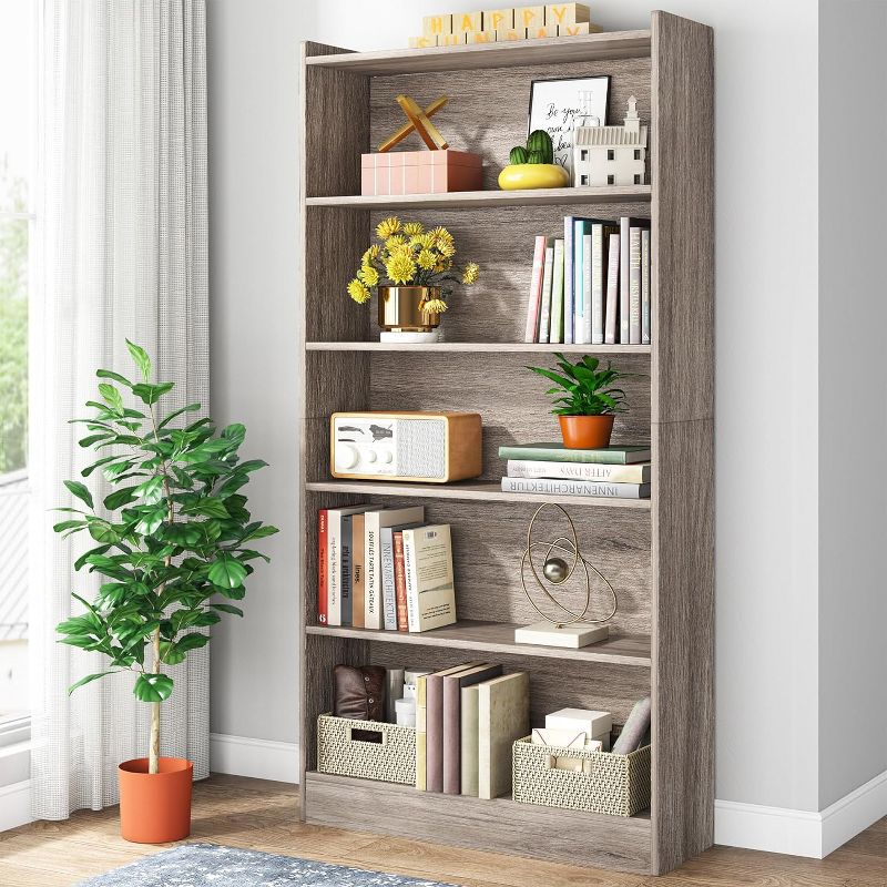 Tribesigns 6-Tier 72-inch Tall Bookcase, 2 of 7