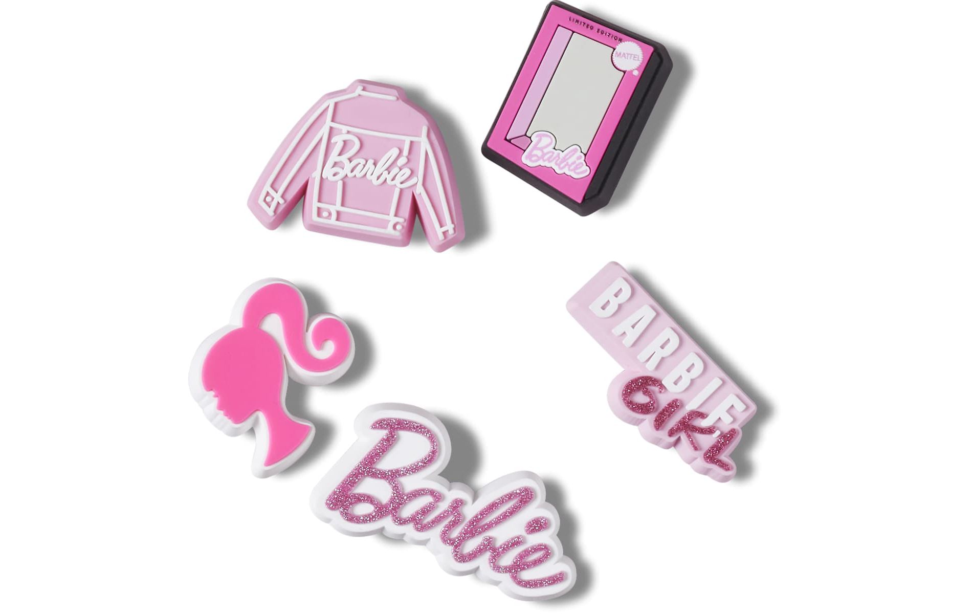 Crocs Jibbitz Barbie Shoe Charms 5-Pack