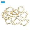 Unique Bargains Alloy Necklace Resin Casting Maple Leaf Shaped Pendant Frames 1.4" 20 Pcs - 3 of 4
