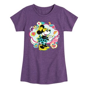 Girls' - Disney - Minnie Pop Cloud Fitted Short Sleeve Graphic T-Shirt - 1 of 4
