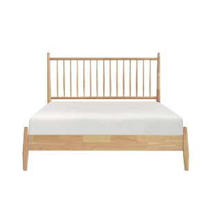 Queen Size Wooden Platform Bed with Headboard for Bedroom - 1 of 4