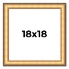 PosterPalooza | Square Traditional Gold Picture Frame - UV Acrylic, Foam Board Backing, Hanging Hardware - 2 of 4