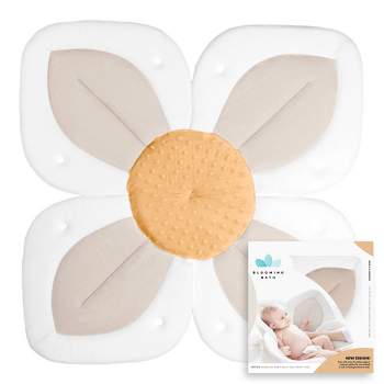Blooming Bath Lotus Baby Bath Cushion - Cream/Clay