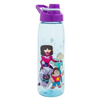 Silver Buffalo Steven Universe Characters Water Bottle With Screw-Top Lid | Holds 28 Ounces