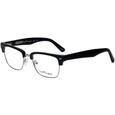 Ernest Hemingway Designer Reading Glasses H4828 In Matte Black Silver ...