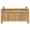 vidaXL Planter Raised Garden Bed - Outdoor Balcony Flower Box Bamboo Plant Stand - 19.7" x 11.8" x 9.8" - 4 of 4
