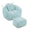 JOYRACER Giant Bean Bag with Ottoman, Oversized Comfy Lounge Chair for Adults and Kids, Floor Sofa Couch for Gaming, Reading, Living Room & Bedroom - 2 of 4