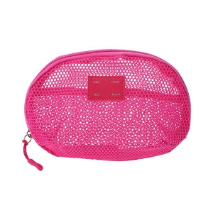 Unique Bargains Mesh Hand-held Sundries Makeup Bag 1 Pc - 1 of 4