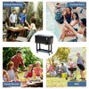 Resenkos 80 QT Rolling Cooling Bins Ice Chest on Wheels Outdoor Stand Up Drink Cooler Cart for Party, - 3 of 4