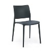 WRGHOME Garden Modern Outdoor/Indoor Plastic Resin Stacking Patio Dining Side Chair  (Set of 2) - image 4 of 4