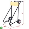 Outboard Boat Motor Stand Outboard Engine Stand Carrier Cart Dolly Boat Motor Support Storage Stand - 3 of 4
