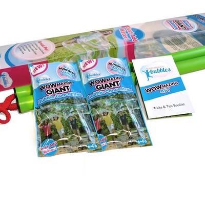 South Beach Bubbles WOWmazing Giant Bubble Wands 3-Piece Kit | Wand + Bubble Concentrate + Booklet