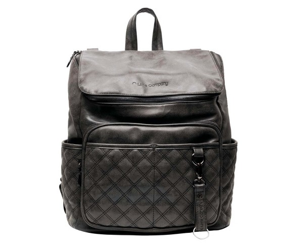 Little Company Lissabon Quilted Diaper Backpack - Black