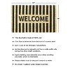 RugSmith Black Machine Tufted Welcome Stripe Doormat - 3 of 4