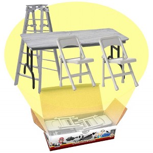 Ultimate Ladder, Table & Chairs Silver Playset for WWE & AEW Wrestling Action Figures - 1 of 4