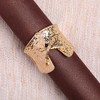 Women's Dented Tie-Up Statement Bracelet - California Gold - 2 of 4