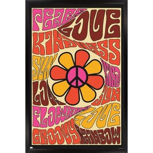 Trends International Peace, Love, and Kindness Framed Wall Poster Prints - 1 of 4