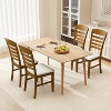 ADILE Wooden Dining Chairs, Upholstered Kitchen Side Chairs, Set of 2 - 2 of 3